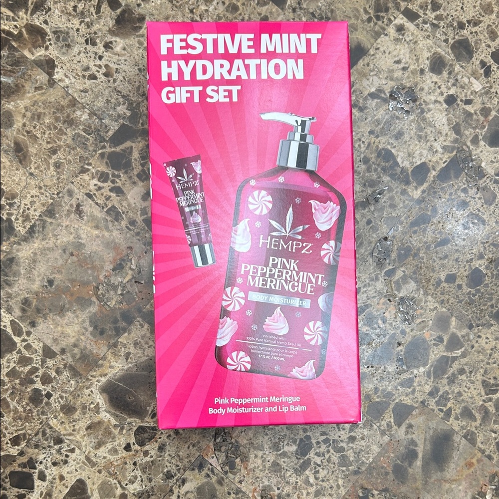 Hempz Festive Mint Hydration Gift Set - Pink